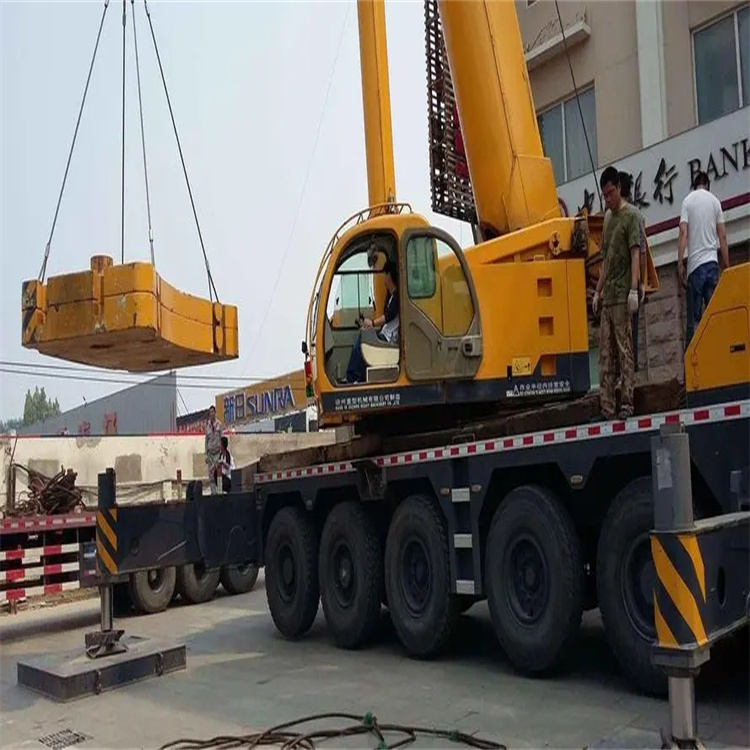 揭西当地吊车出租|机器吊装|75吨|工厂搬迁服务